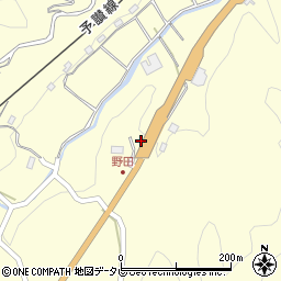 愛媛県大洲市平野町野田1694周辺の地図