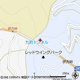 九町トンネル周辺の地図