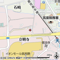 福岡県筑紫野市立明寺558周辺の地図