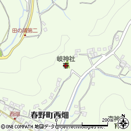 岐神社周辺の地図