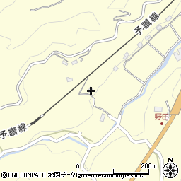 愛媛県大洲市平野町野田1351周辺の地図