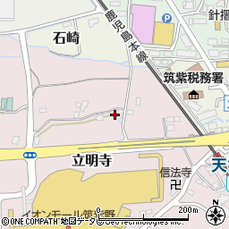 福岡県筑紫野市立明寺557周辺の地図
