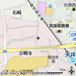 福岡県筑紫野市立明寺693周辺の地図