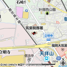 筑紫税務署周辺の地図