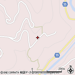 愛媛県大洲市肱川町山鳥坂3786周辺の地図