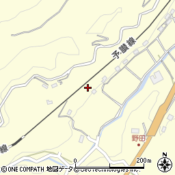愛媛県大洲市平野町野田1346周辺の地図