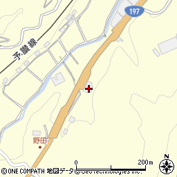 愛媛県大洲市平野町野田1625周辺の地図