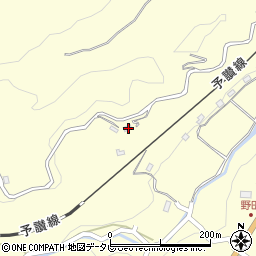 愛媛県大洲市平野町野田1368周辺の地図