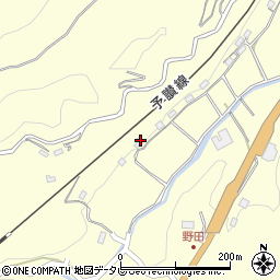 愛媛県大洲市平野町野田1289周辺の地図