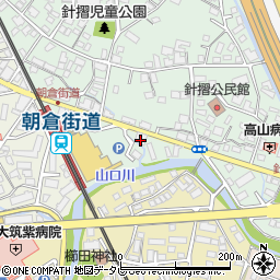 西日本シティ銀行朝倉街道支店周辺の地図