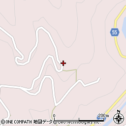 愛媛県大洲市肱川町山鳥坂3792周辺の地図