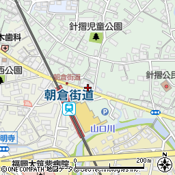福岡銀行朝倉街道支店 ＡＴＭ周辺の地図