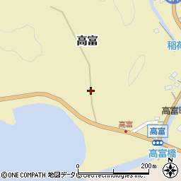 和歌山県東牟婁郡串本町高富615周辺の地図