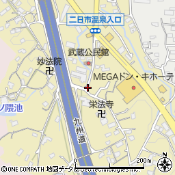 福岡県筑紫野市武蔵周辺の地図