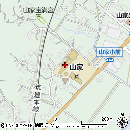 筑紫野市立山家幼稚園周辺の地図