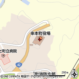 串本町役場　企画課周辺の地図