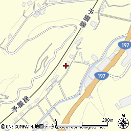愛媛県大洲市平野町野田1182周辺の地図