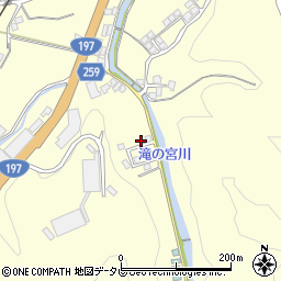 愛媛県大洲市平野町野田1498-10周辺の地図