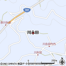 愛媛県西宇和郡伊方町川永田周辺の地図