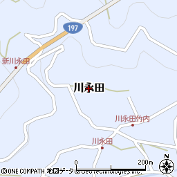 愛媛県伊方町（西宇和郡）川永田周辺の地図