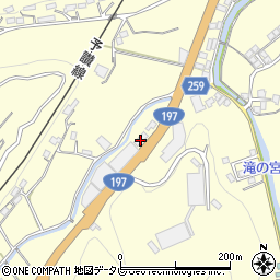愛媛県大洲市平野町野田1591周辺の地図