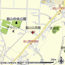 福岡市脇山公民館周辺の地図