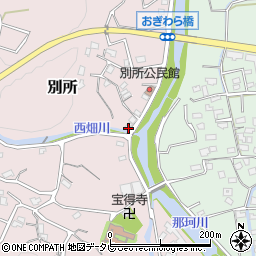福岡県那珂川市別所1030周辺の地図