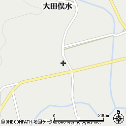 朝田簡易郵便局周辺の地図