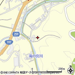 愛媛県大洲市平野町野田甲周辺の地図