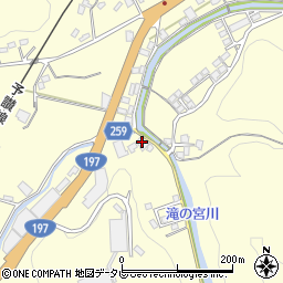 愛媛県大洲市平野町野田1582周辺の地図