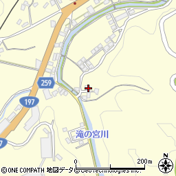 愛媛県大洲市平野町野田3788周辺の地図