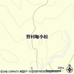 愛媛県西予市野村町小松周辺の地図