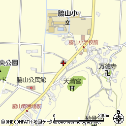 脇山郵便局周辺の地図