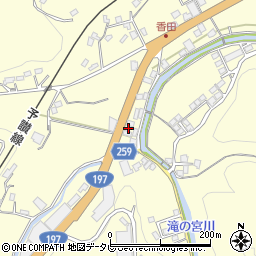 愛媛県大洲市平野町野田740周辺の地図