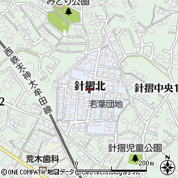 福岡県筑紫野市針摺北周辺の地図