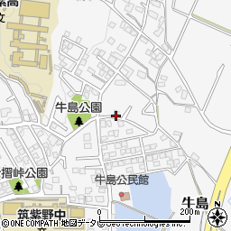 福岡県筑紫野市牛島347-2周辺の地図