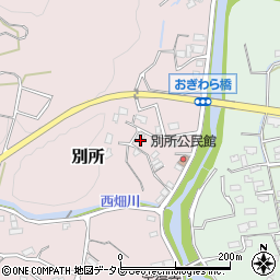 福岡県那珂川市別所1036周辺の地図