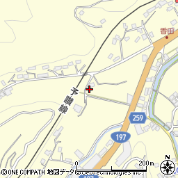 愛媛県大洲市平野町野田752周辺の地図