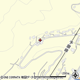 愛媛県大洲市平野町野田889周辺の地図