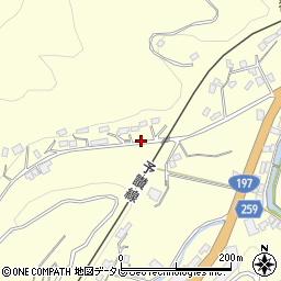 愛媛県大洲市平野町野田898周辺の地図