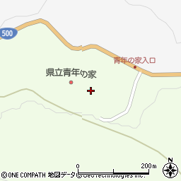 英彦山観光福祉協会　青年の家・食堂部周辺の地図