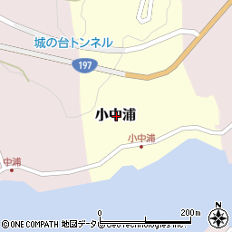 愛媛県西宇和郡伊方町小中浦周辺の地図