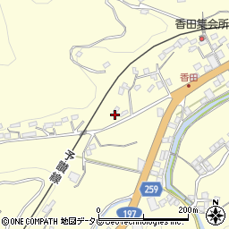 愛媛県大洲市平野町野田781周辺の地図