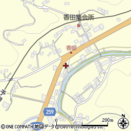 愛媛県大洲市平野町野田618周辺の地図