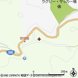 英彦山野営場周辺の地図
