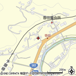 愛媛県大洲市平野町野田638周辺の地図