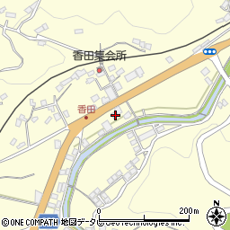 愛媛県大洲市平野町野田607周辺の地図