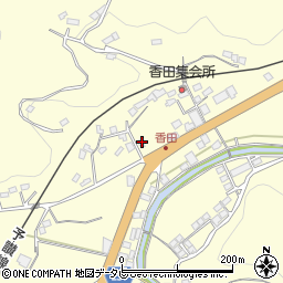 愛媛県大洲市平野町野田624周辺の地図