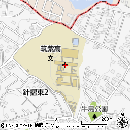 福岡県立筑紫高等学校周辺の地図