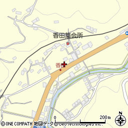 愛媛県大洲市平野町野田611周辺の地図